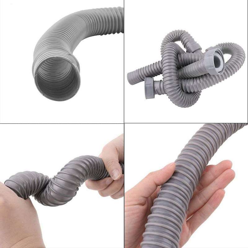 3.5ft Pvc Y Shaped Drain Discharge Hose, with 2 Waterproof Rings
