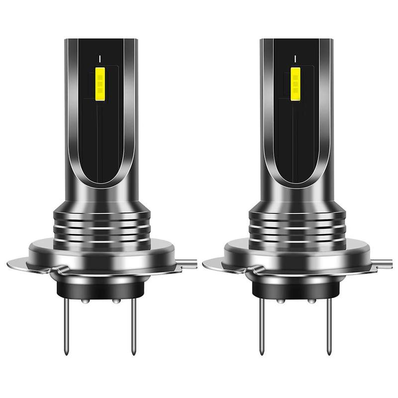 2pcs Car H7 Led Bulbs Head Light Lamp White 6000k 80w Csp Chip 6smd