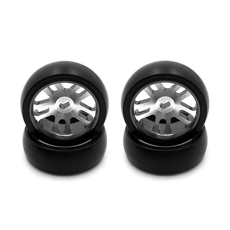 Metal Wheel Rim Hard Drift Tire for Wltoys K969 Mini-z 1/28 Rc Car,4