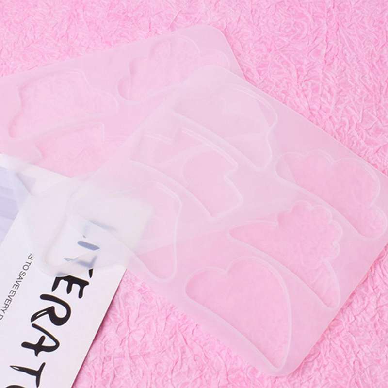 1 Set Hair Grasp Clip Crystal Epoxy Mold Accessories Casting Tool