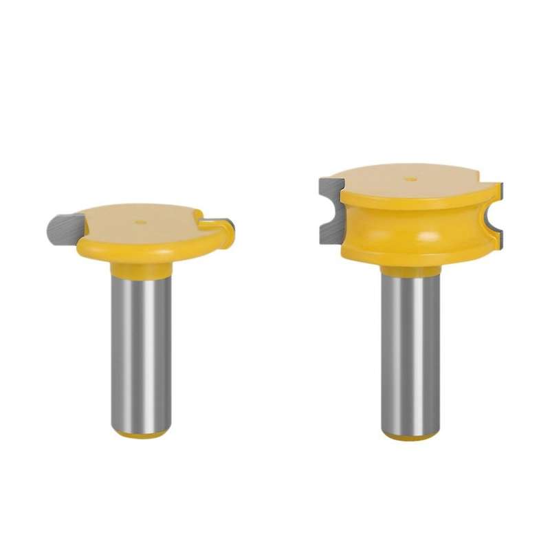 2 Pcs 12mm Shank Router Bit Set Woodworking Tungsten Cobalt Alloy