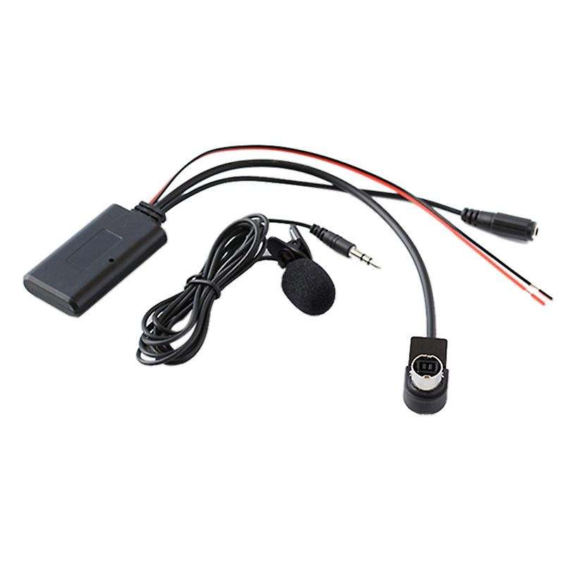 Car Bluetooth Aux Adapter Audio Phone Call Handsfree Microphone