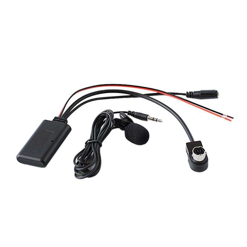 Car Bluetooth Aux Adapter Audio Phone Call Handsfree Microphone