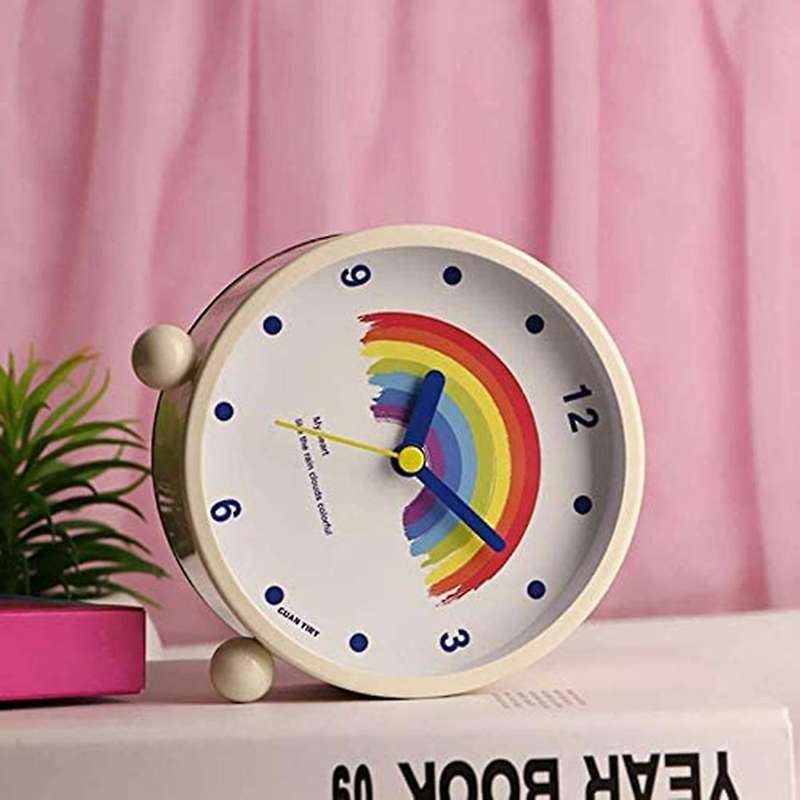 Mute Night Light Function Fashion Student Bedside Bedroom Alarm Clock