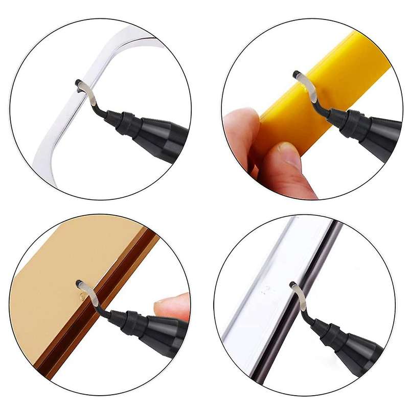 11 Pcs Rotary Hand Deburring Tool Kit for Cutting Deburrs Wood A