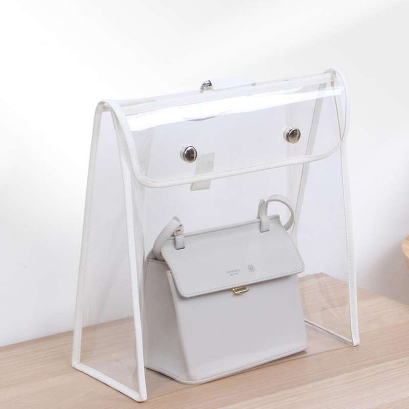 Handbag Dust Cover Hanging Bag Transparent Storage Pouch (white Xs)