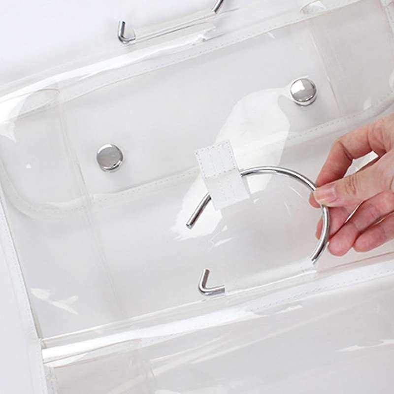 Handbag Dust Cover Hanging Bag Transparent Storage Pouch (white Xs)