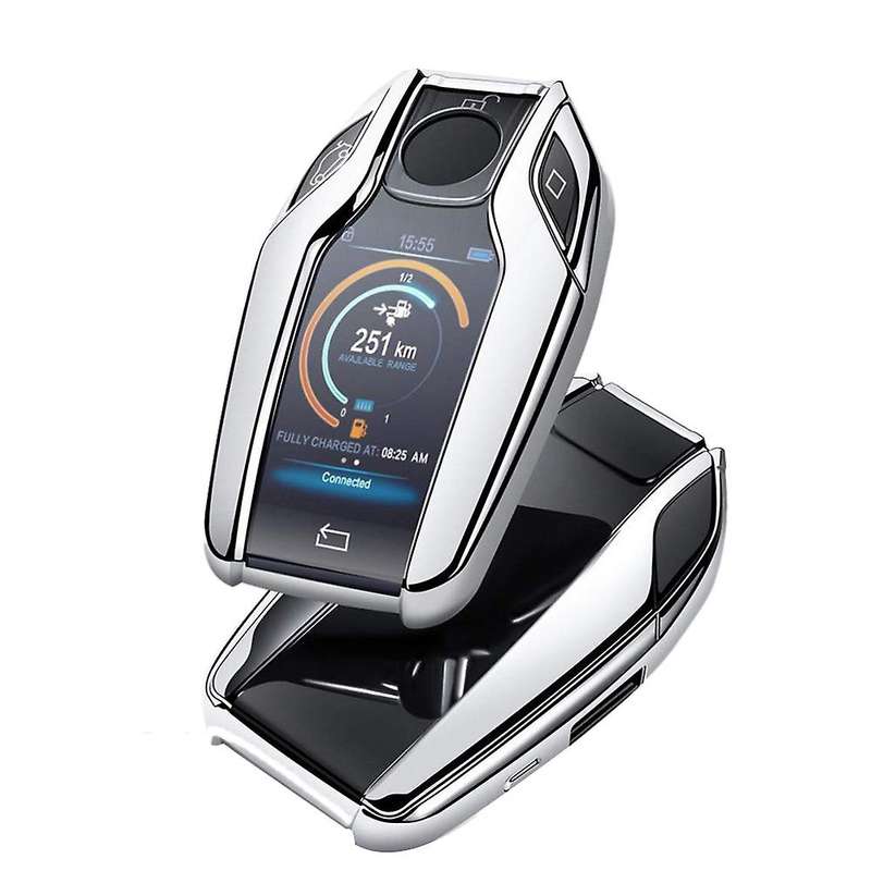 Tpu Car Fully Key Case Cover for Bmw 7 Series 740 6 Series Gt(silver)
