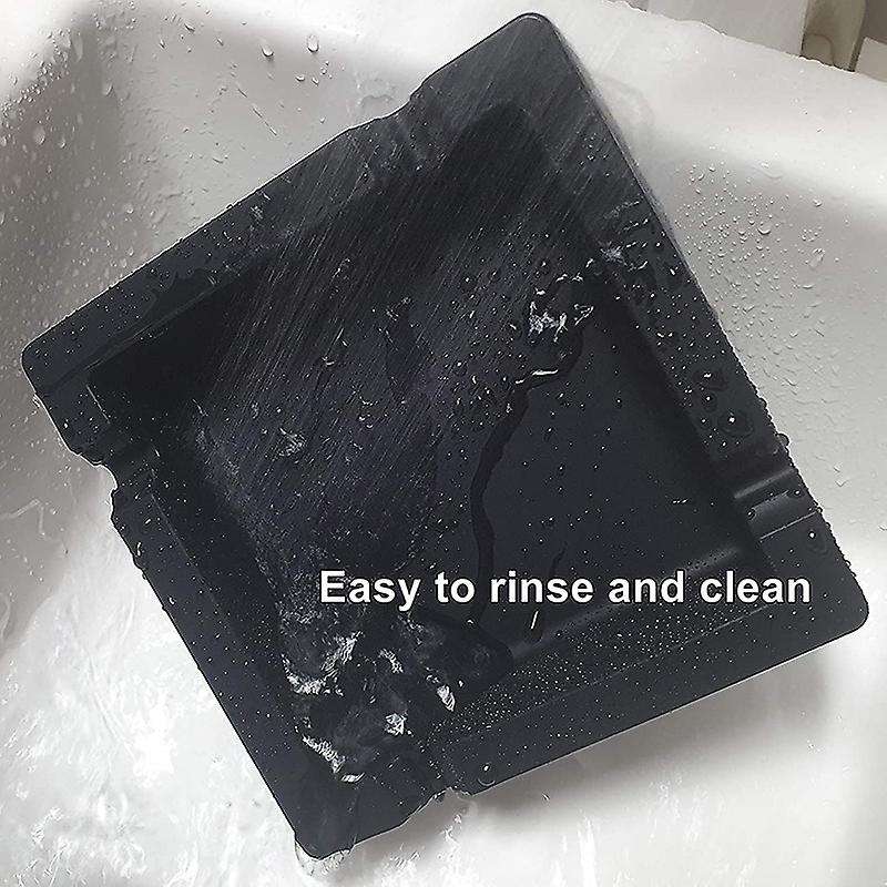 High Temperature Resistant Silicone Ashtray Portable Anti-fall Black