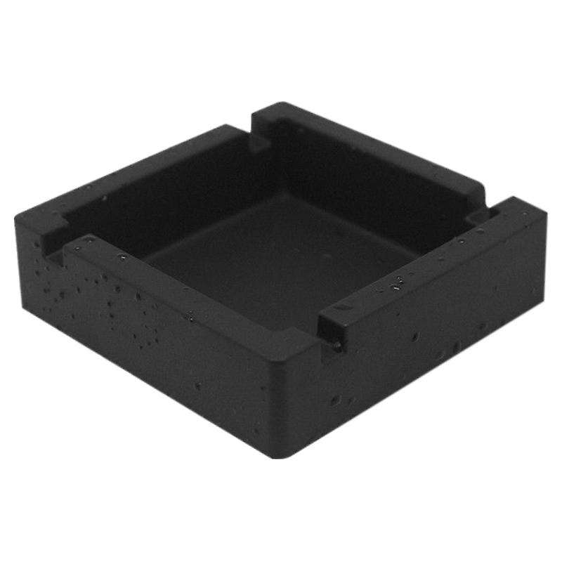 High Temperature Resistant Silicone Ashtray Portable Anti-fall Black