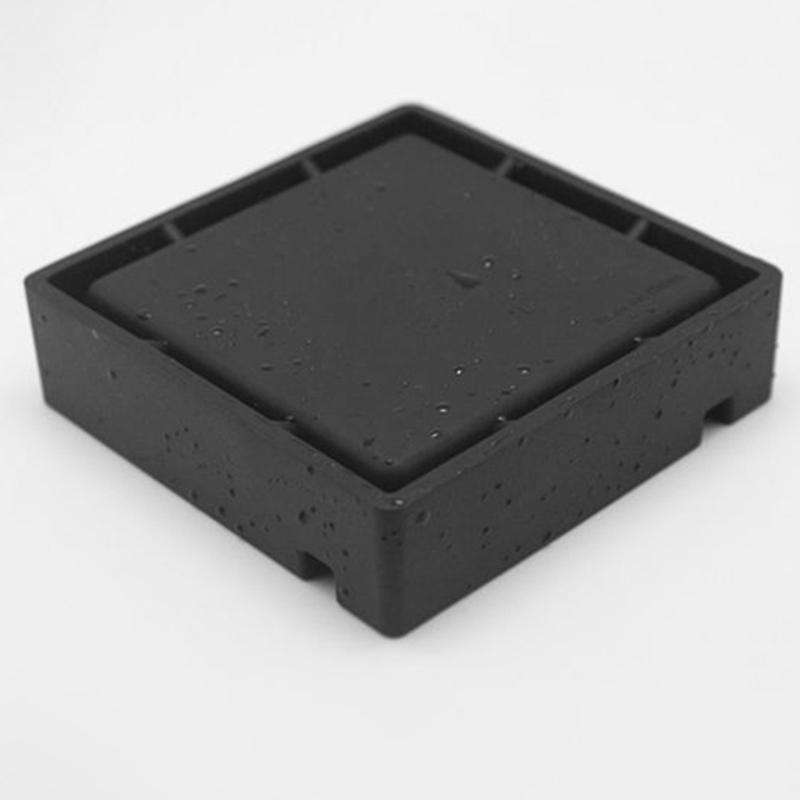 High Temperature Resistant Silicone Ashtray Portable Anti-fall Black