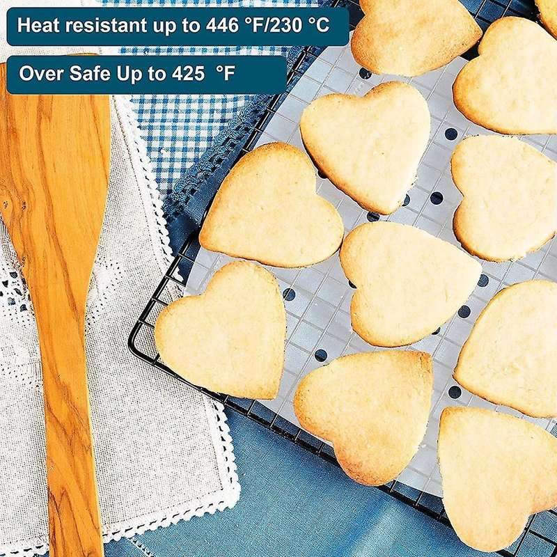 200pcs Oven Baking Paper Steamer Paper Kitchen Paper 8.5 Inches,white