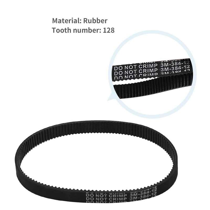 3pcs 3m-384-12 Drive Belt for Electric Bike E-bike Scooter Motorcycle