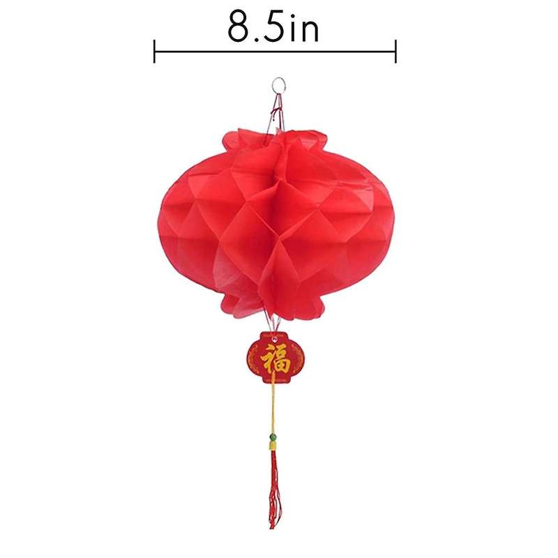 30pack 8.5 Inch Chinese New Year Red Paper Lanterns,hanging Lanterns