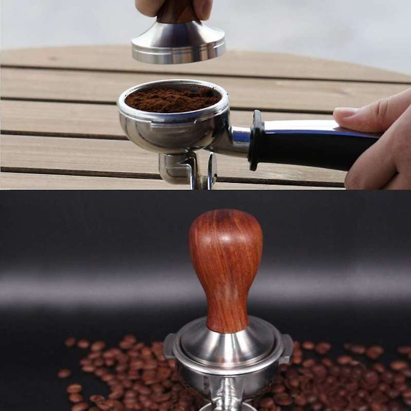 51mm Espresso Tamper Stainless Steel 304 Spring Coffee Powder Press