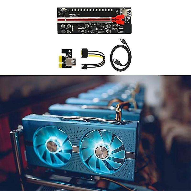 1 Pcs 1x to 16x Graphic Extension for Btc Mining Power Adapter Card