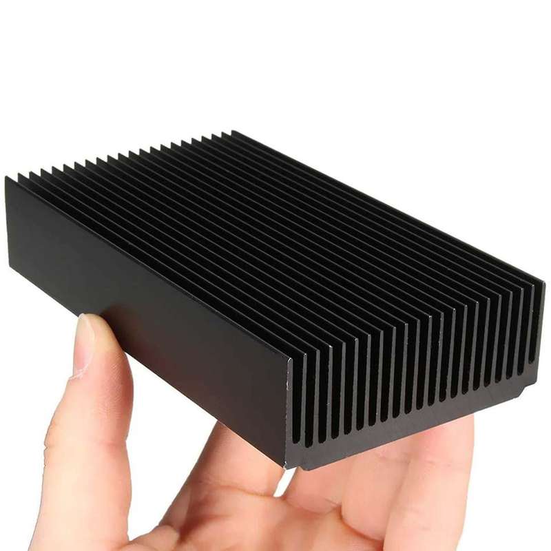 Aluminum Heatsink 4.72 X 2.72 X 1.06 Inch /120 X 69 X 27 Mm 22 Fin