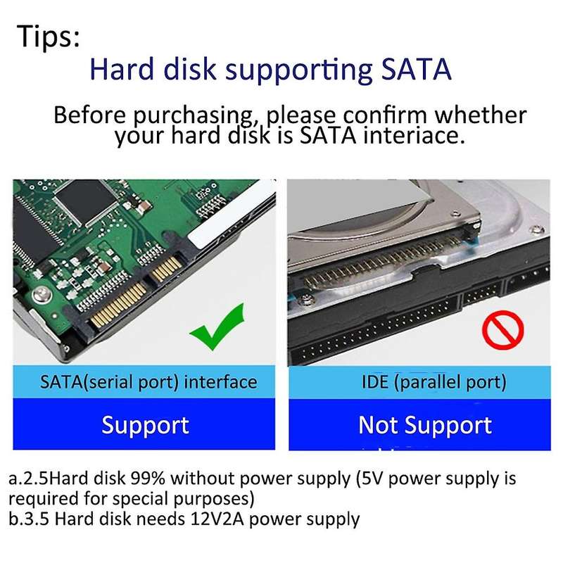 Type-c to Sata Adapter Sata to Type C Adapter Sata Converter (black)