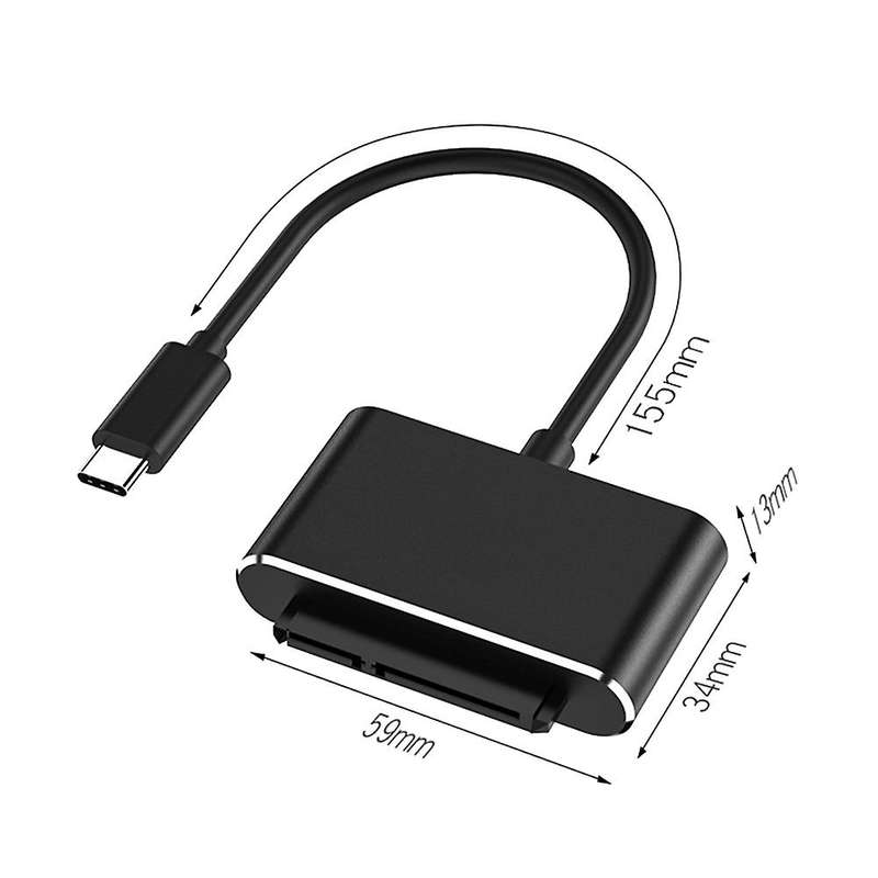 Type-c to Sata Adapter Sata to Type C Adapter Sata Converter (black)