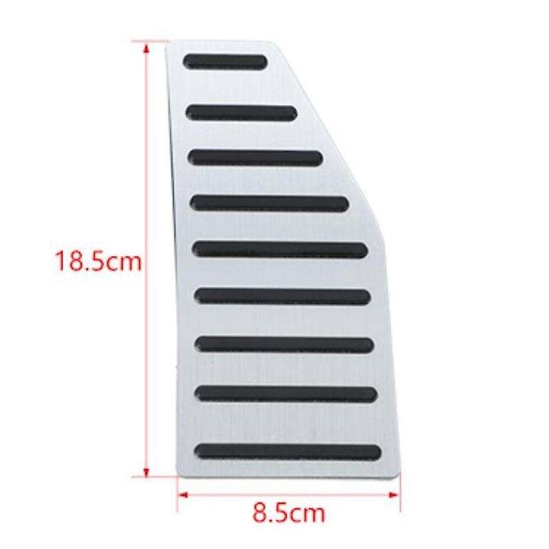 Car Pedal Left Foot Rest Pedal Decoration Accessories, Silver
