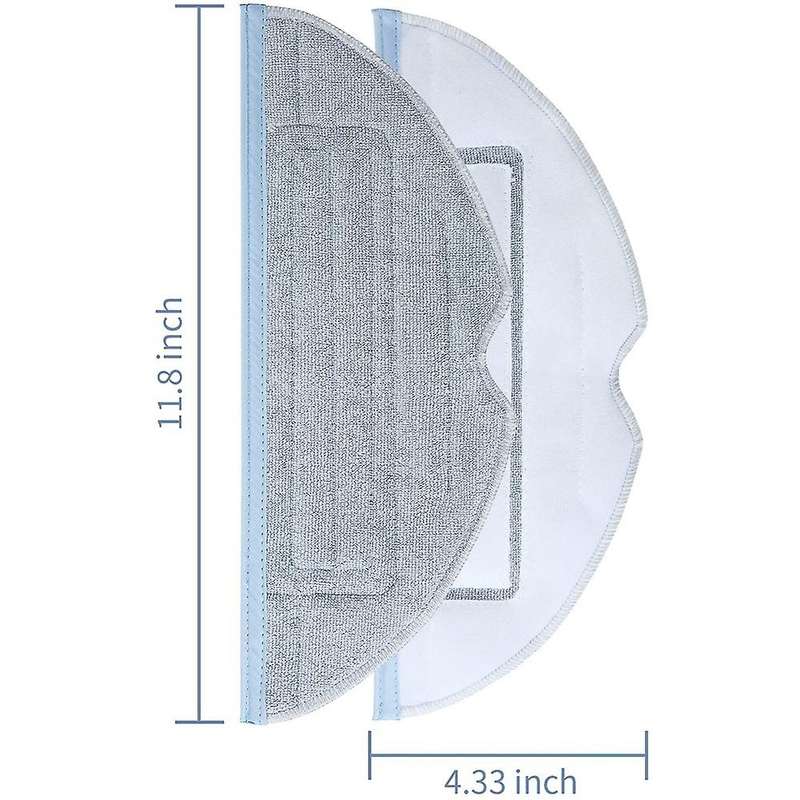 6 Pack Mop Pads for Roborock S7 S7+ T7s Plus Wet Microfiber Soft Pad