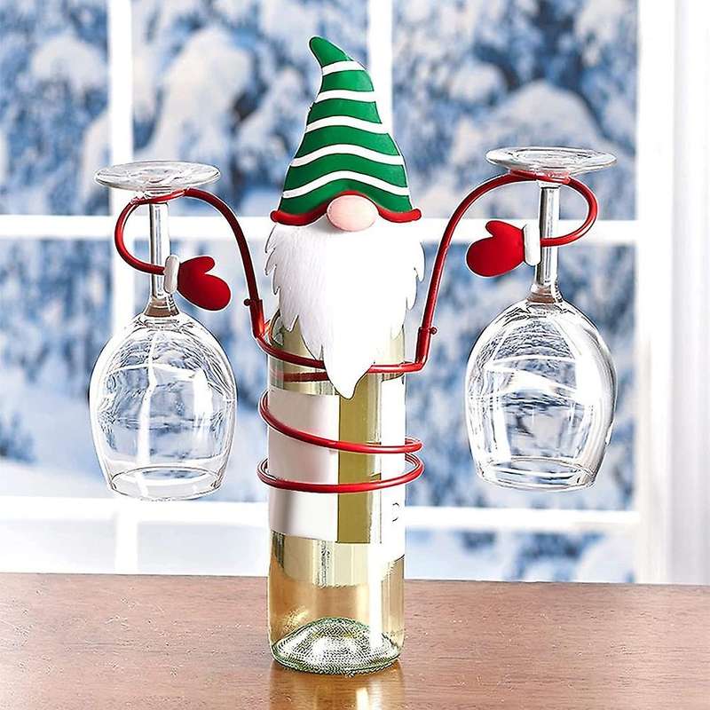 Christmas Tabletop Wine Rack, for Home and Kitchen Storage Racks
