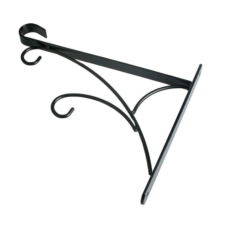 11.8 Inch Heavy-duty Outdoor Hand-forged Plant Hook Bracket Durable