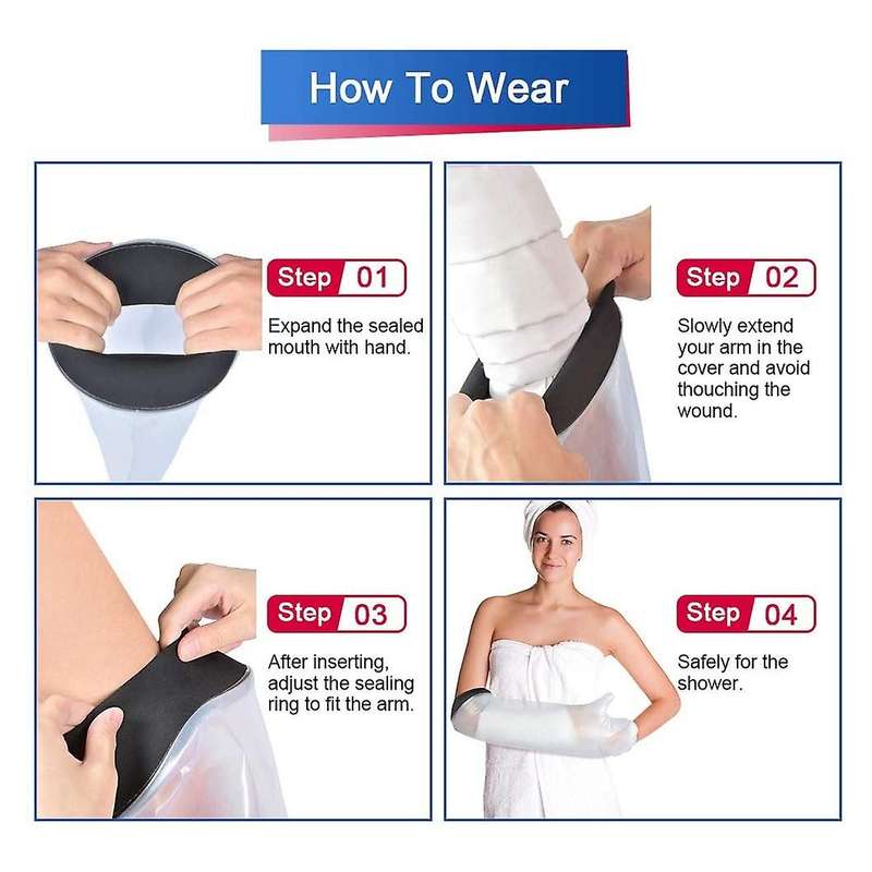 Waterproof Cast Cover Arm Adult Forearm for Shower Bath Swimming