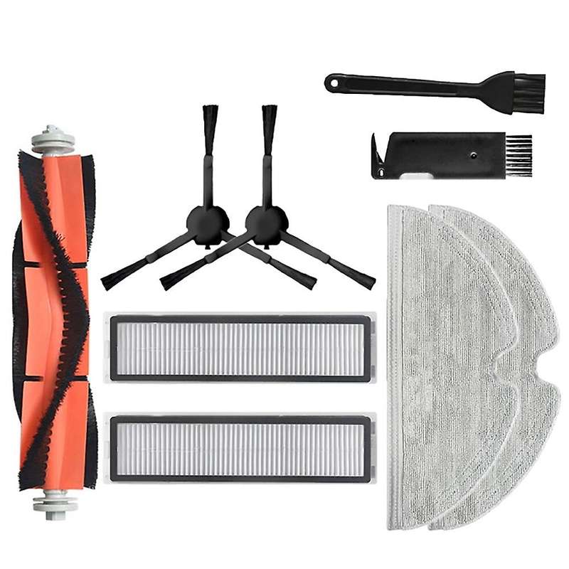 9pcs Main Brush Side Brush Filters Mop Cloth for Dreame Bot L10 Pro