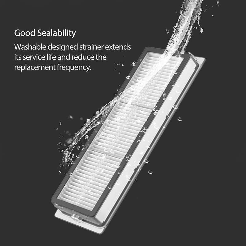 7pcs for Xiaomi Mijia 2c Robot Hepa Filter Main Side Brush Mop Cloth