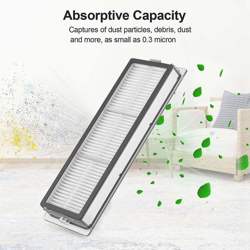 7pcs for Xiaomi Mijia 2c Robot Hepa Filter Main Side Brush Mop Cloth