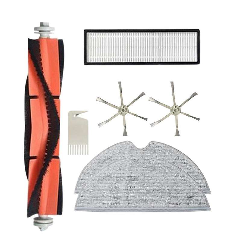 7pcs for Xiaomi Mijia 2c Robot Hepa Filter Main Side Brush Mop Cloth