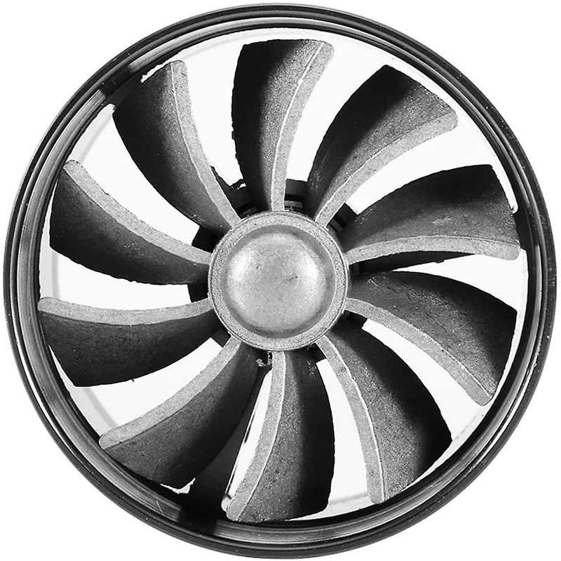 Air Intake Turbo, Car Air Intake Turbonator Single Fan (black)