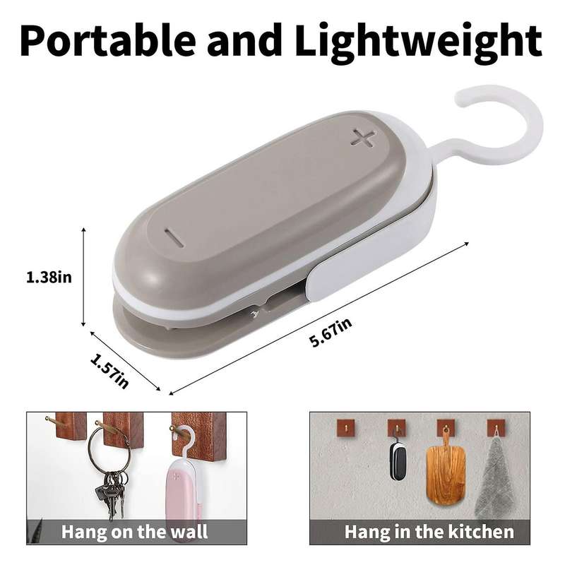 3 Packs Mini Bag Sealer,with Cutter Heat Sealer Food Sealer Bag