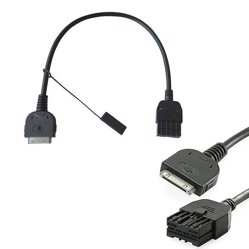 Black Aux Input Interface Cable Port Fit for Infiniti Nissan Ipod