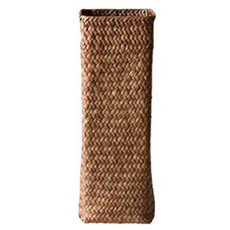 Rattan Flower Vase Bamboo Baskets Tall Vases for Home Decor Brown