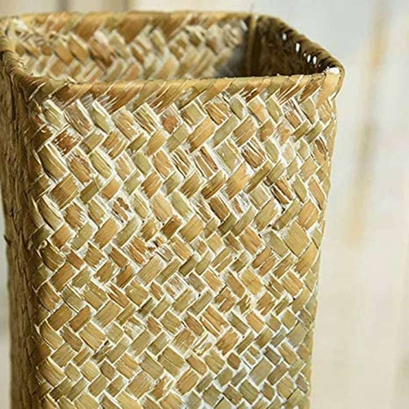 Rattan Flower Vase Bamboo Baskets Tall Vases for Home Decor Brown