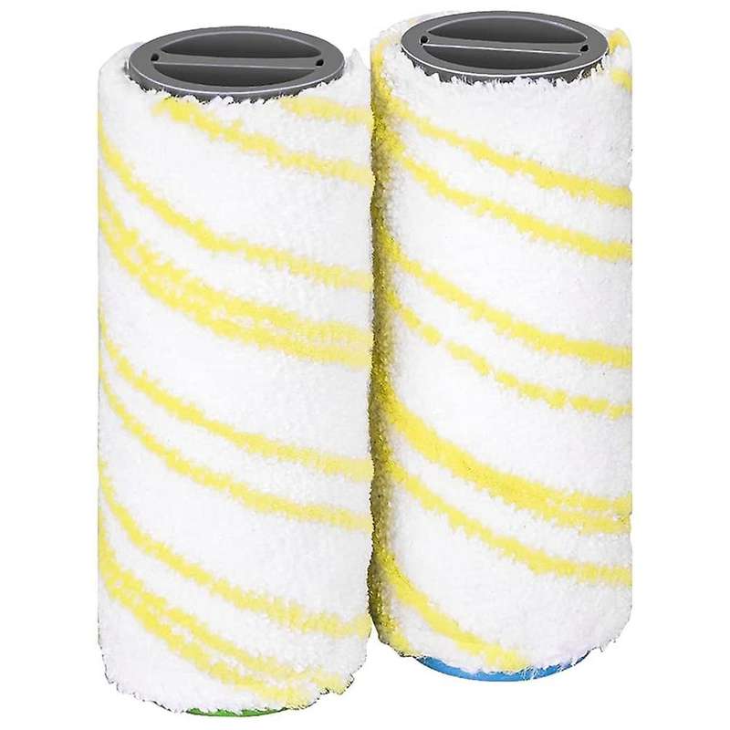 2 Pcs Set Rollers for Karcher Fc5 Fc7 Fc3 Fc3d Floor Cleaner Yellow