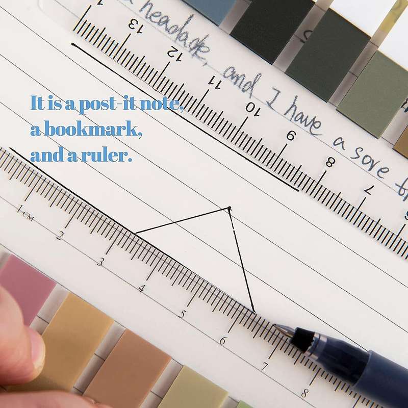 Sticky Tabs,7 Sheets 1400 Tablets, 60 Different Morandi Colors Tabs