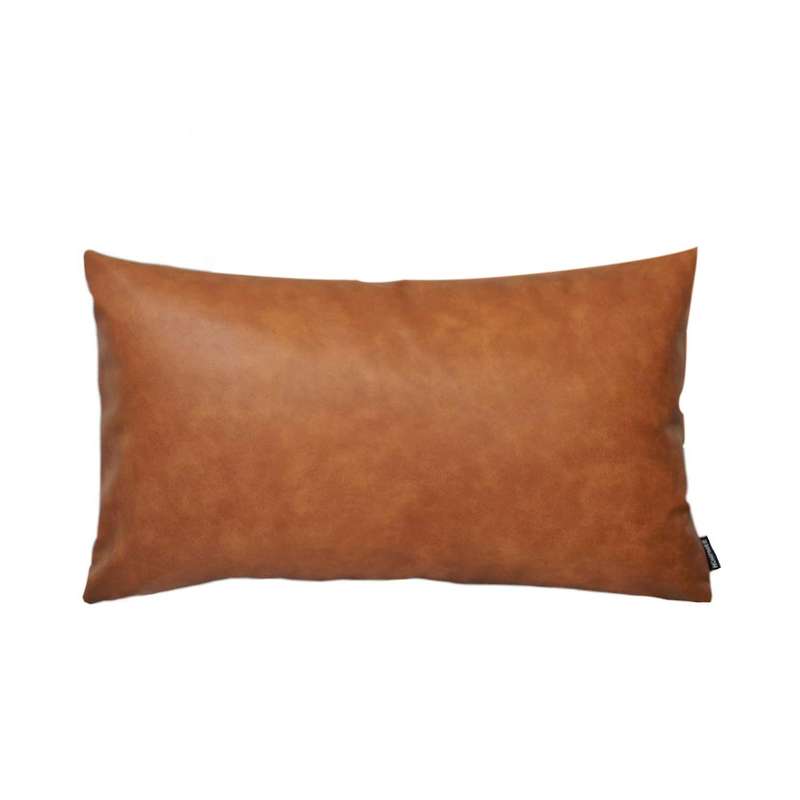 Waist Pillowcase for Sofa Bed Sofa Decoration, Rectangular Brown