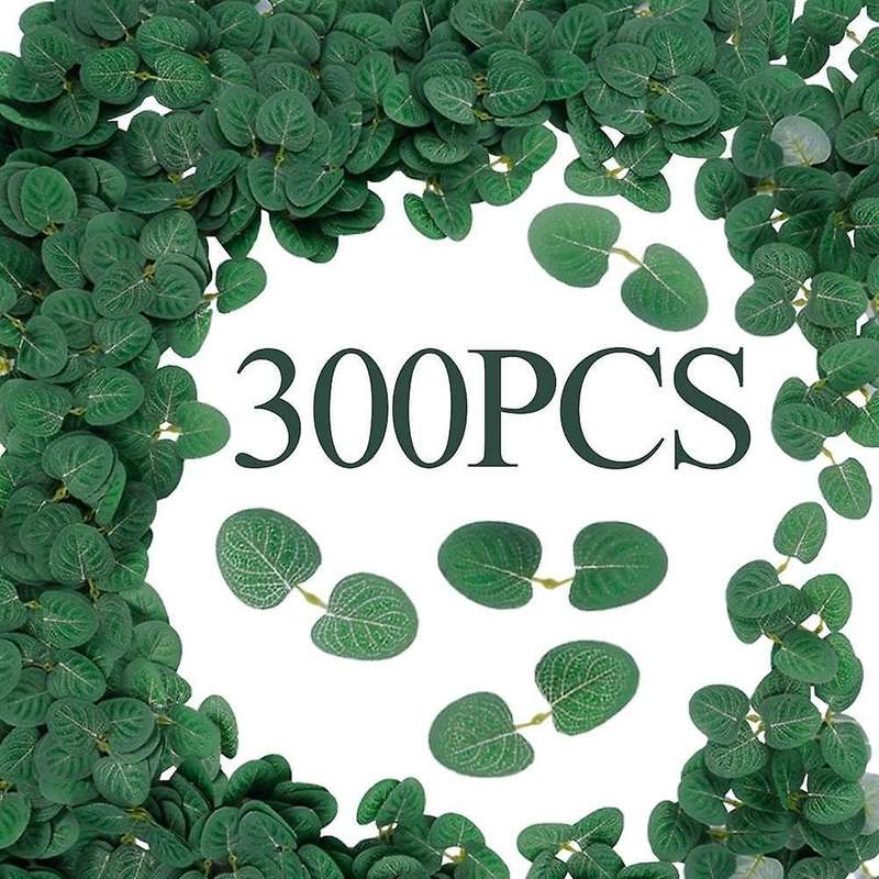 300 Pairs Artificial Eucalyptus Leaves for Diy Wedding Decorations