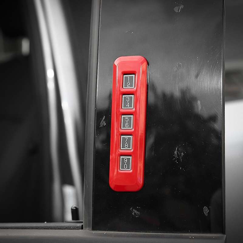 Door Password Code Lock Switch Button Frame Cover Silver