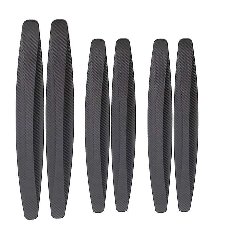 1 Set Of 40x5 Cm Car Bumper Scratch Strip Stickers 2pcs 14x2.5cm 4pcs