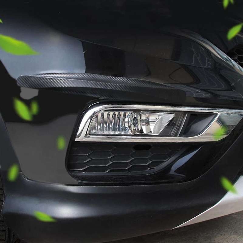 1 Set Of 40x5 Cm Car Bumper Scratch Strip Stickers 2pcs 14x2.5cm 4pcs