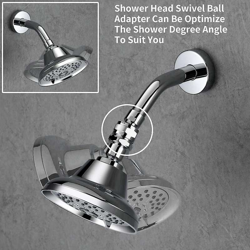 Shower Head Swivel Ball Adapter Joint Brass Adjustable Arm Extension