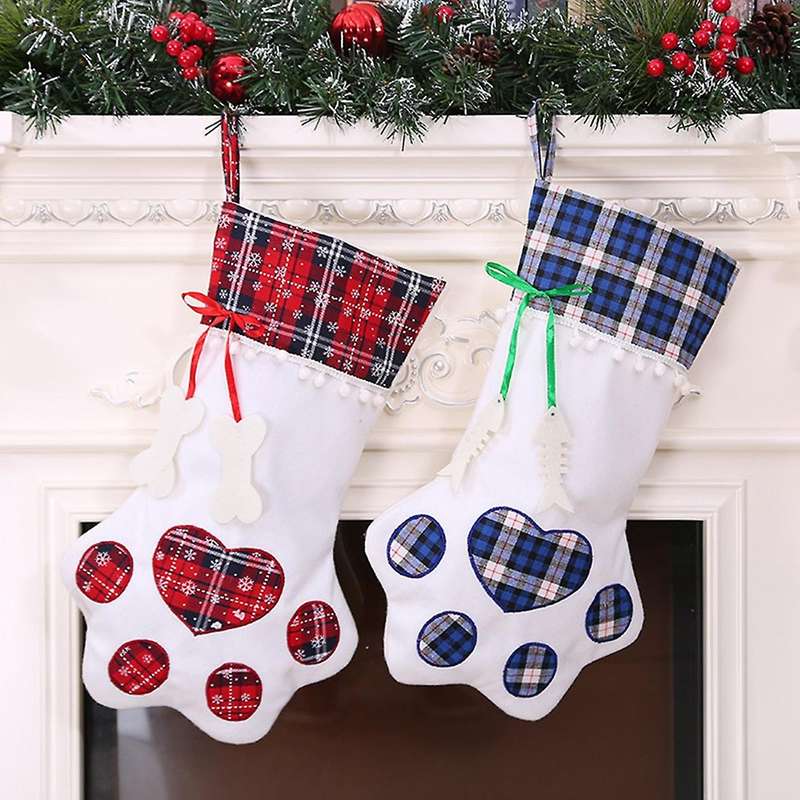 Creative Dog Christmas Socks Christmas Decorations Gift Bag(2pcs)