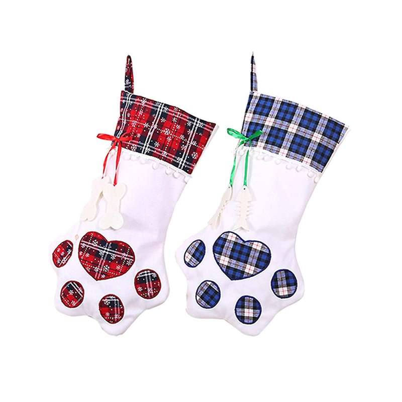 Creative Dog Christmas Socks Christmas Decorations Gift Bag(2pcs)