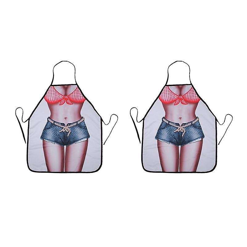 3x Bikini & Shorts Sexy Kitchen Apron Funny Cooking Aprons for Women