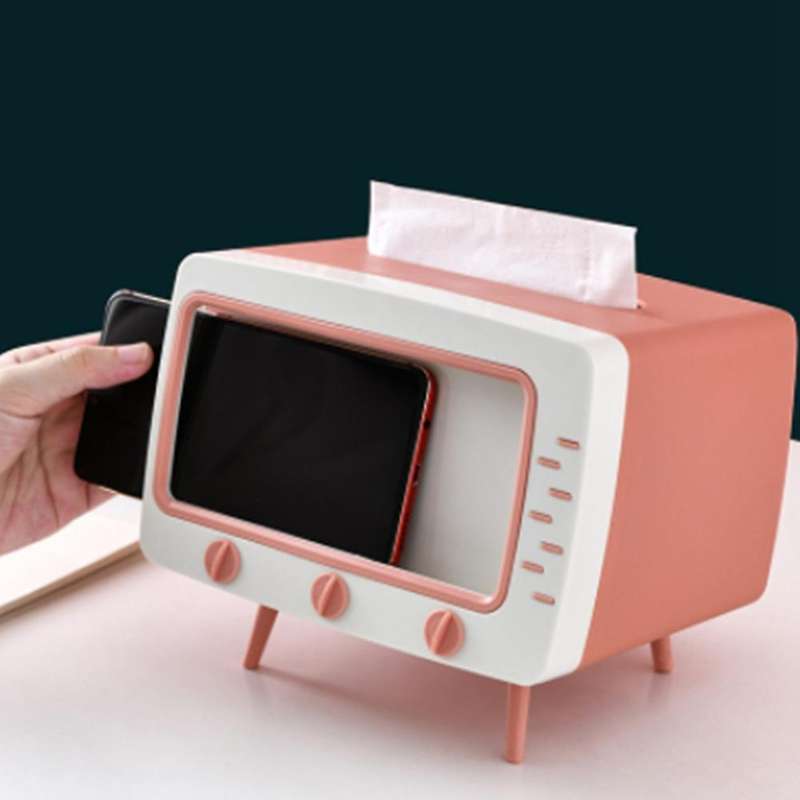 Creative Radio Tissue Box Napkin Holder Storage Box Living Room Decor