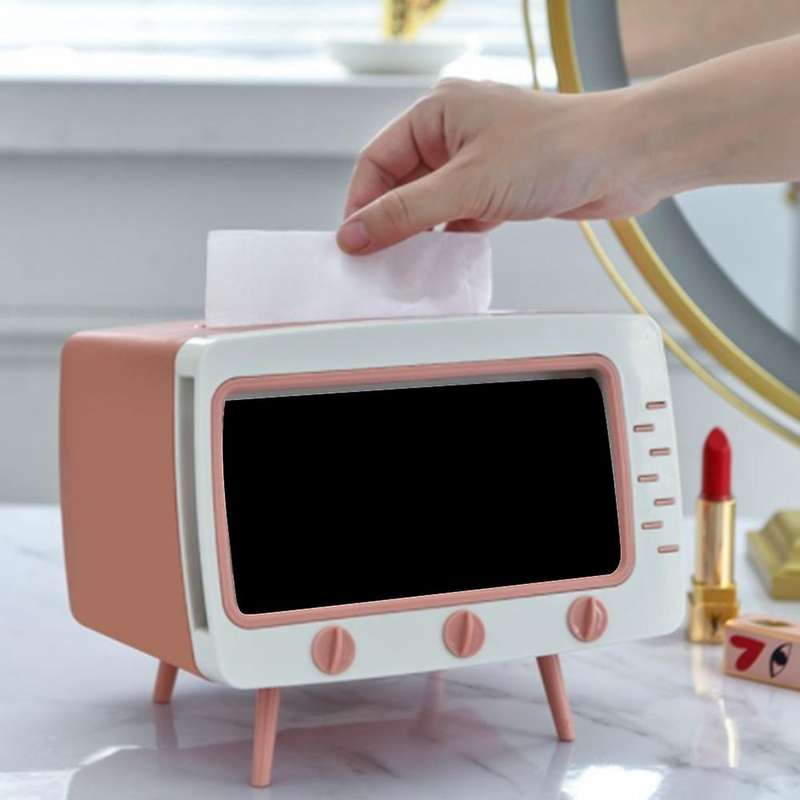 Creative Radio Tissue Box Napkin Holder Storage Box Living Room Decor